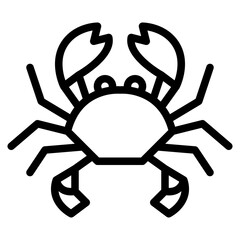 crab animal zoo wild life icon - obrazy, fototapety, plakaty