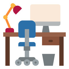 table work desk design icon