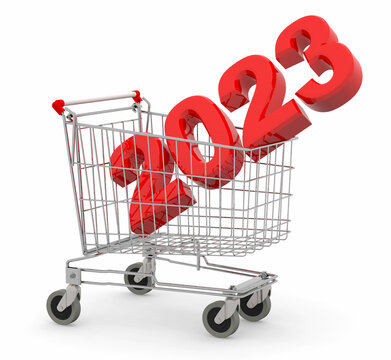 2023 inside metal shopping cart