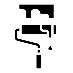 paint roller color design creative icon
