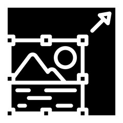 scale photo editing design icon