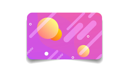 Abstract Color Bank Credit Card Template Layout Vector Design Style Isolated On White Background Concept