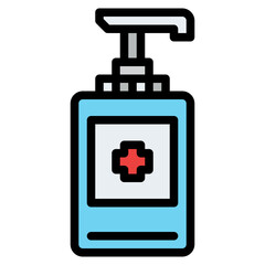 alcohol gel hygiene tool protection icon