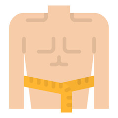 body mass health hygiene diet icon