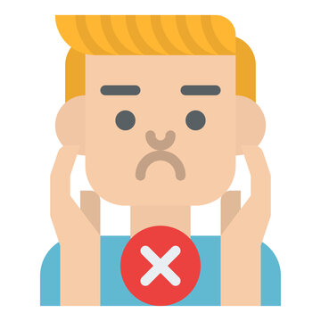 Avoid Touching Face Healthcare Health Protection Icon