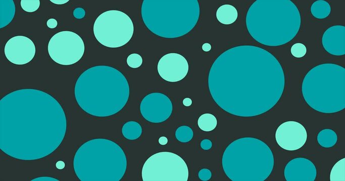 abstract background animation of blue polka dot bubble circle pattern