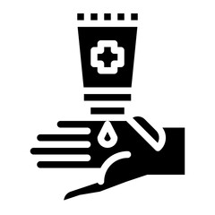 hand cleaning gel health hygiene icon