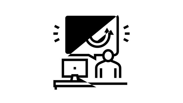 behavior user line icon animation