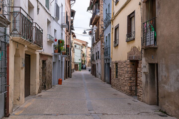 Fototapeta na wymiar Street of the Old Town of Lodosa, Navarra