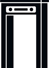 Airport scanner icon simple vector. Flight transfer. Plane travel