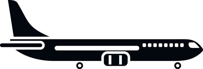 Trip airplane icon simple vector. Airport transfer. Travel hotel