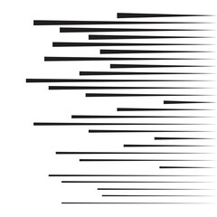 Speed Lines in arrow Form . Vector Illustration .Technology  Logo . Design element . Abstract Geometric shape . 