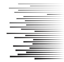 Speed Lines in arrow Form . Vector Illustration .Technology  Logo . Design element . Abstract Geometric shape . 