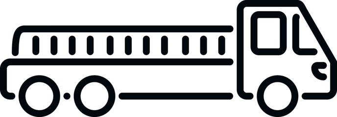 Airport truck icon outline vector. Transfer luggage. Travel terminal