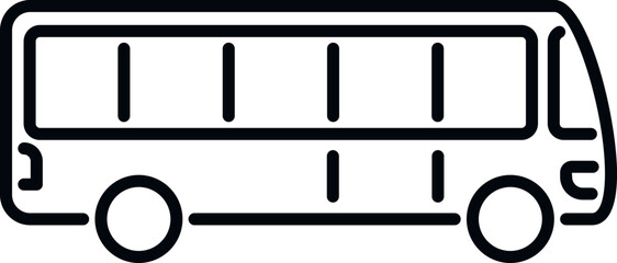 Traffic bus icon outline vector. Airport transfer. Terminal trip