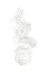 Fototapeta premium Transparent flowing smoke or steam on a transparent background. PNG