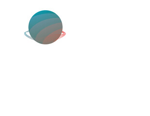 Obraz premium Rainbow Planet