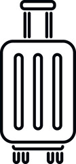 Travel luggage icon outline vector. Airport transfer. Traffic plane