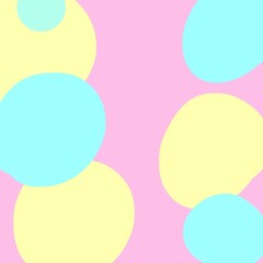 abstract background with spots of delicate colors pink blue yellow aphid decor and text and print minimalistic illustration 