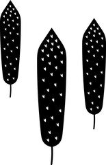 Abstract tropical leaves. Vector illustration.