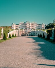 Majestic view of the Belvedere Palace in Vienna - obrazy, fototapety, plakaty