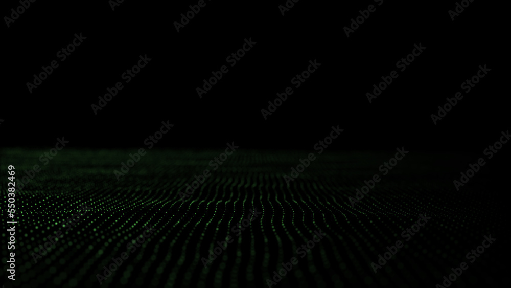 Poster wave of dots and weave lines. abstract background. network connection structure.
