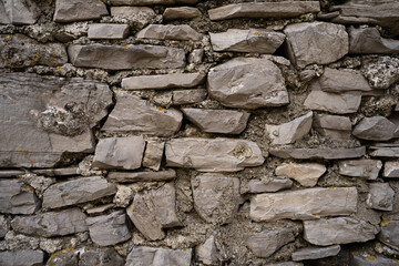 Stone wall structure of an old house