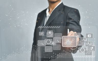 Digital transformation change management, new technology big data and business process strategy, internet of things. customer service management, cloud computing, smart industry. Ai technology