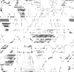 Vector Seamless Pattern. Seamless Texture with Grunge Elements.