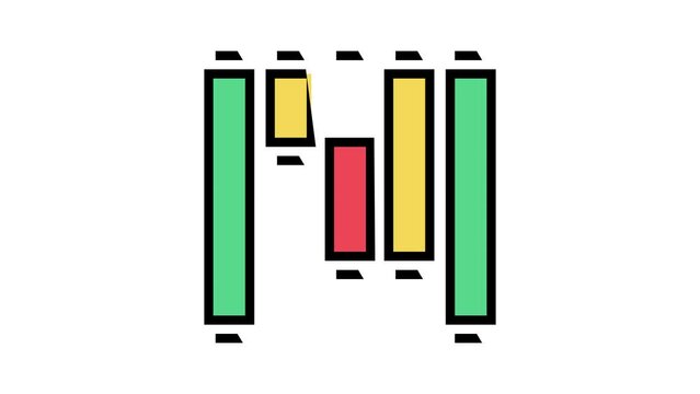 waterfall chart color icon animation