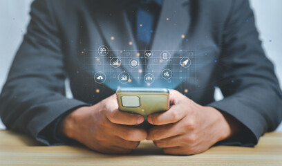 Digital transformation change management, internet of things. new technology bigdata and business process strategy,cloud computing,Ai technology,Future and Innovation Internet and network