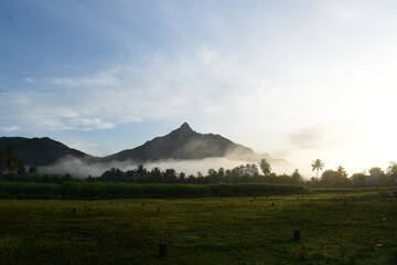 landscape with clouds