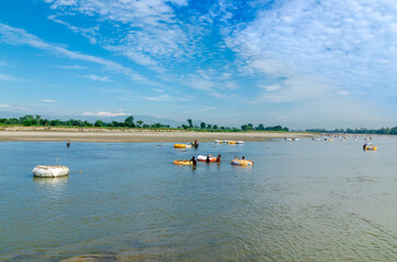 Fototapeta na wymiar Resource of the Mahananda River of Bangladesh