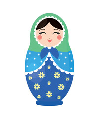 Vector of Russian nesting doll.