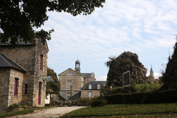 Castle and park - Domfront - Orne - Normandy - France - obrazy, fototapety, plakaty