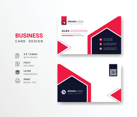 
Business card with company logo abstract background visiting card for corporate and personal use