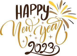 2023 Happy New Year svg