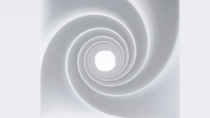Fototapeta premium Abstract architecture background metal round tunnel 3d render