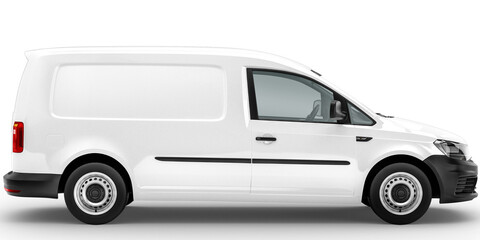 side view of van isolated on empty background for mockup © purgatory.art