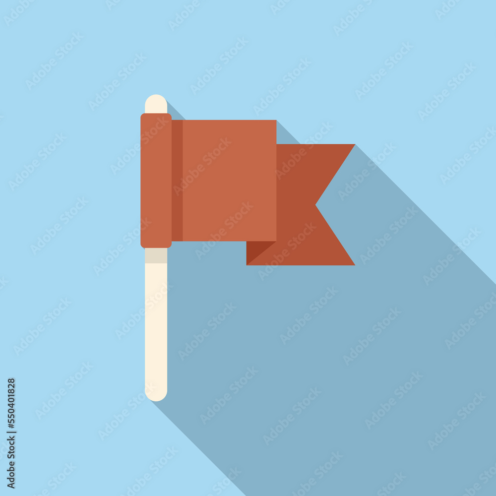 Poster web flag icon flat vector. app interface. mail internet