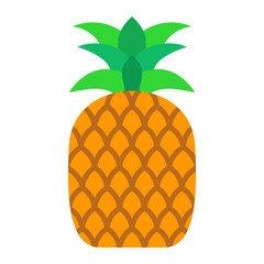 Pineapple Flat Icon