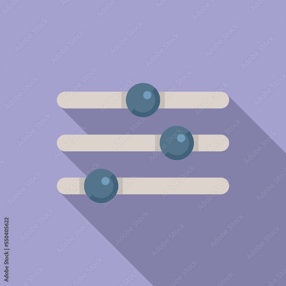 Poster interface buttons icon flat vector. window frame. digital tab