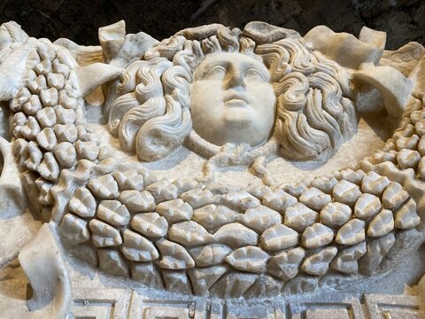 stone lion statue