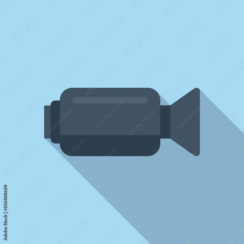 Aufkleber camera icon flat vector. web interface. video audio