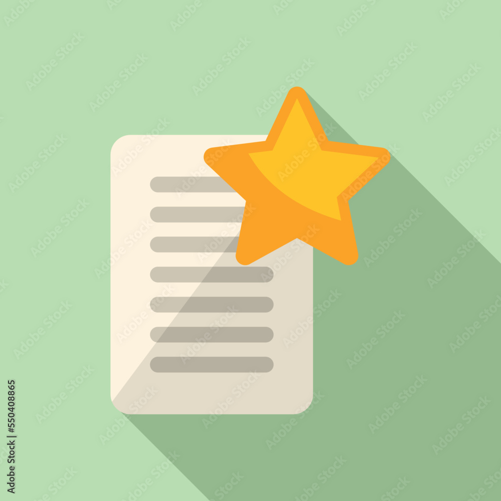 Poster favorite data icon flat vector. time interface. web address