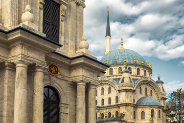 Naklejka premium Tophane Clock Tower is a clock tower situated in Tophane, a neighborhood in the Beyoglu district of Istanbul, Turkey.