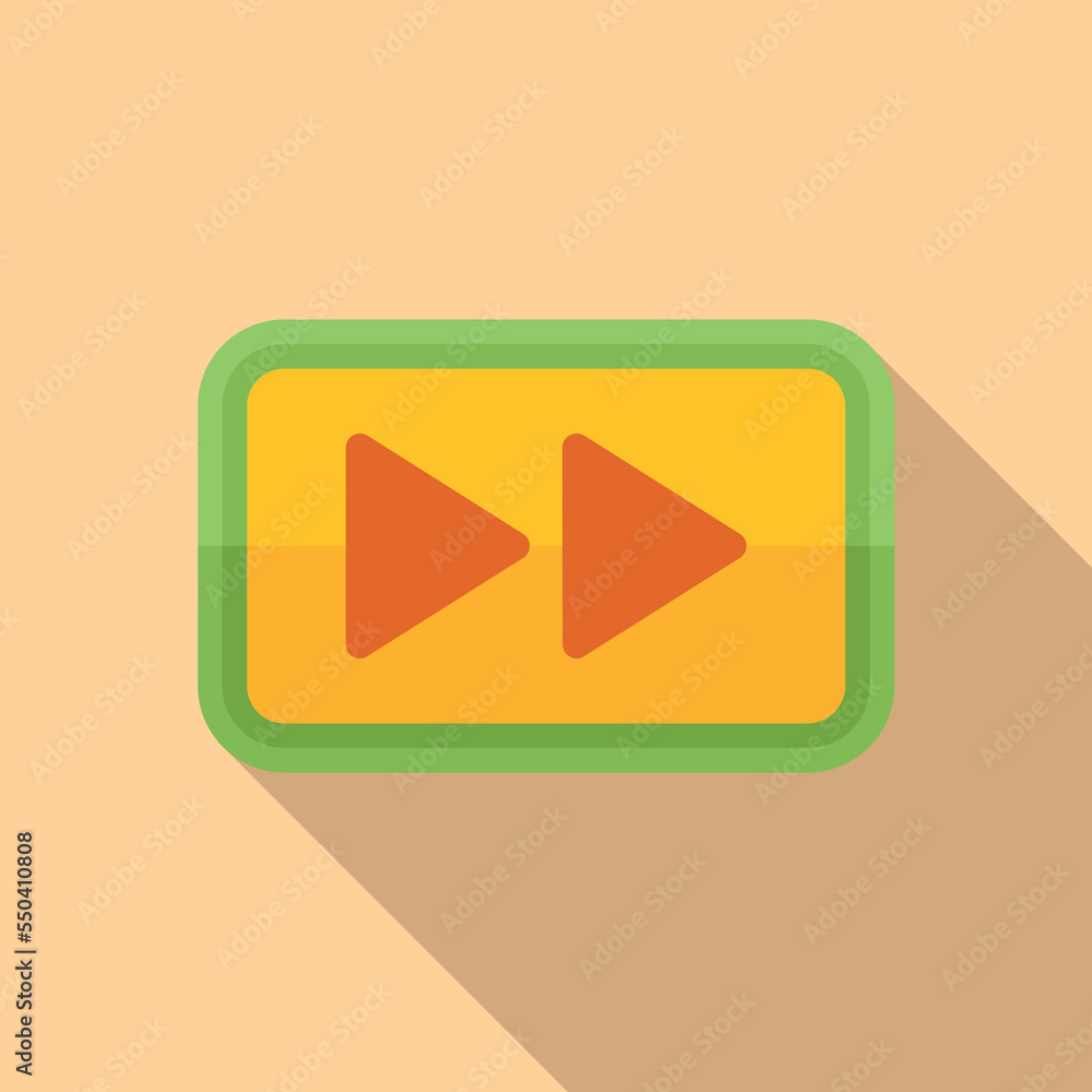 Poster website button icon flat vector. web interface. email contact