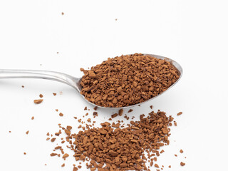 Instant Coffee on white background