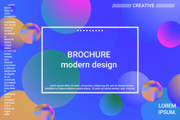 Abstract geometric texture. 3d ball shape gradients for decoration design.