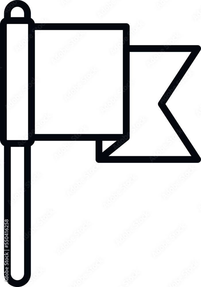 Poster web flag icon outline vector. app interface. mail internet
